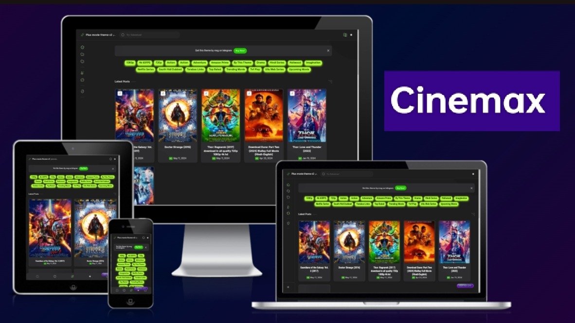 Cinemax movie blogger template