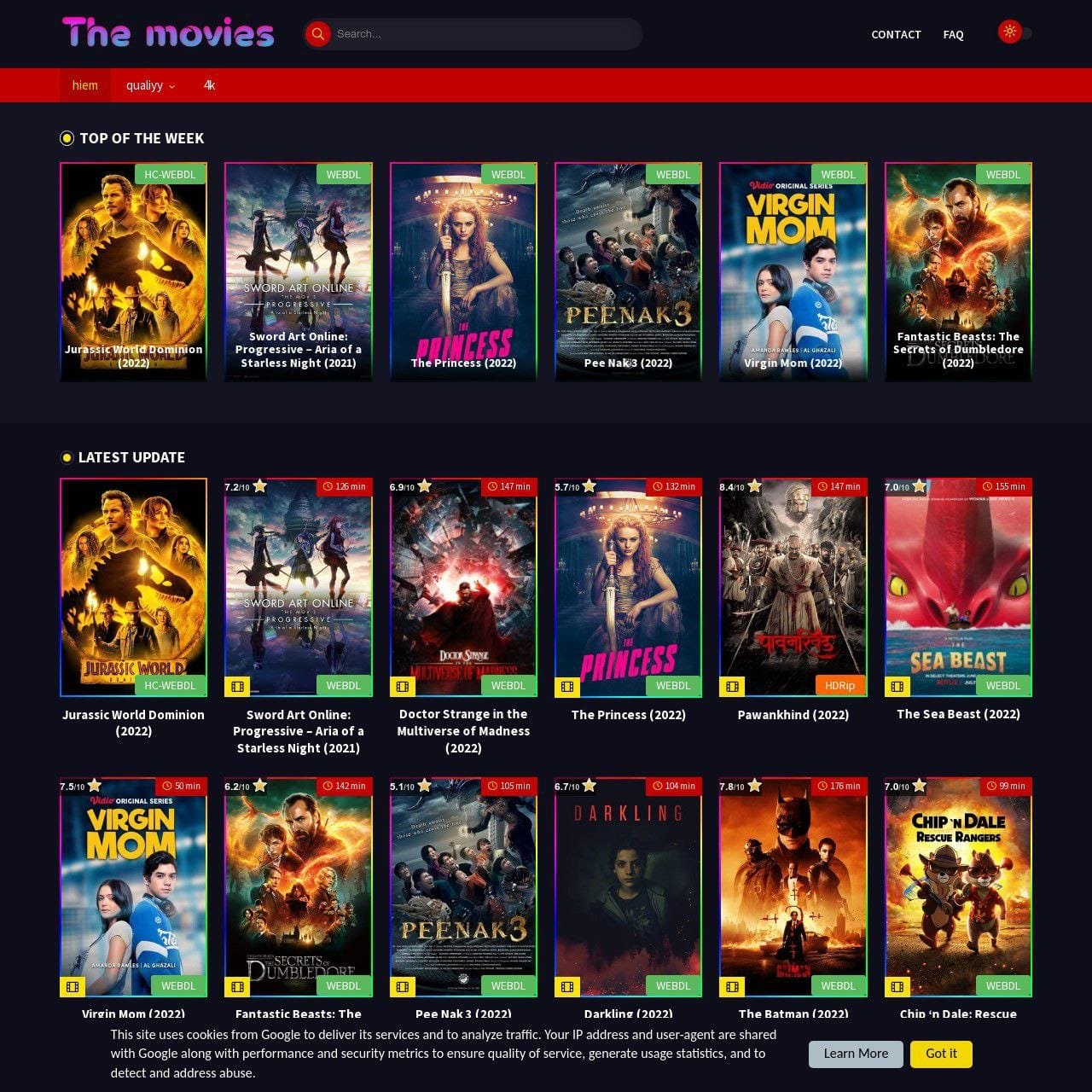 the movie The Movies Redesigned Blogger Template
