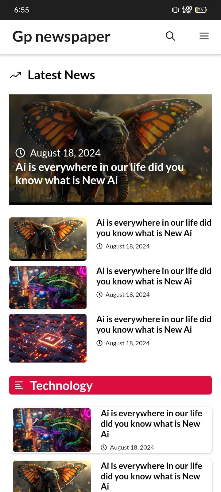 GP Newspaper wordpress theme