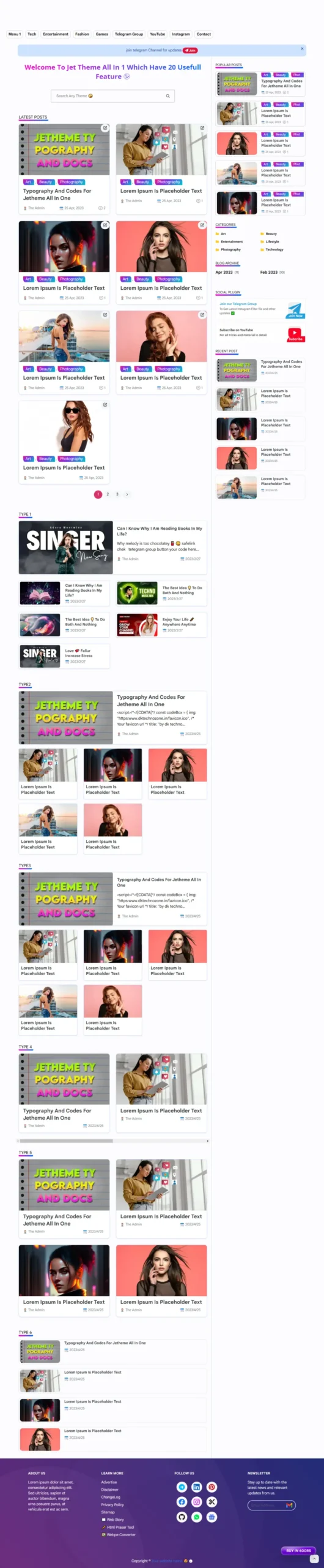 Jet theme Redesigned blogger template 2026 (new)