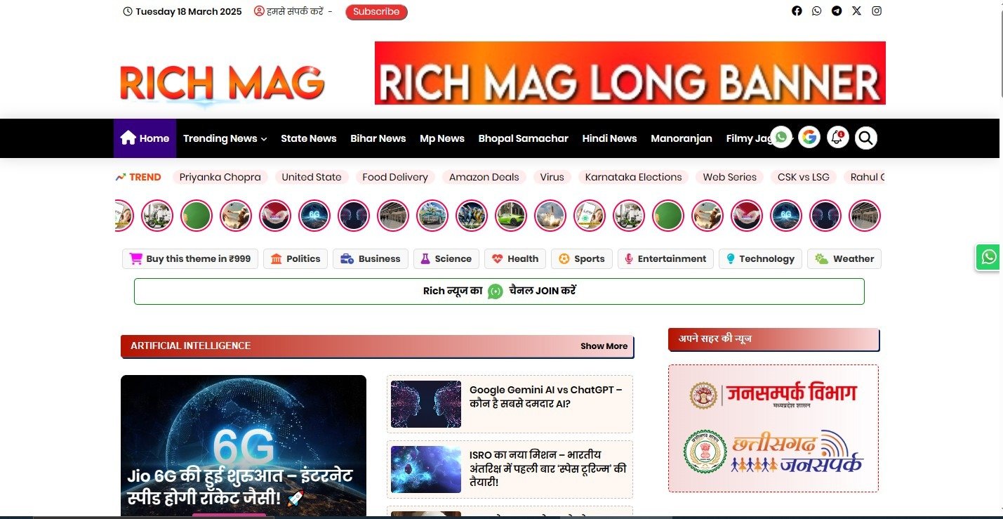 News portal blogger theme