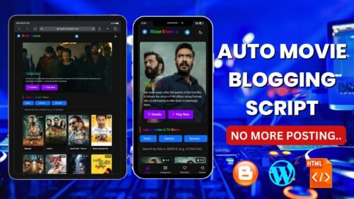 Auto Movie Blogging Script Blogger  + Wp Watch + Download