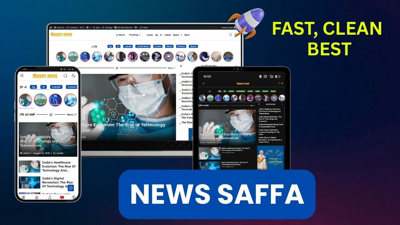 News Saffa Elementor Kit – Magazine Websites with Elementor