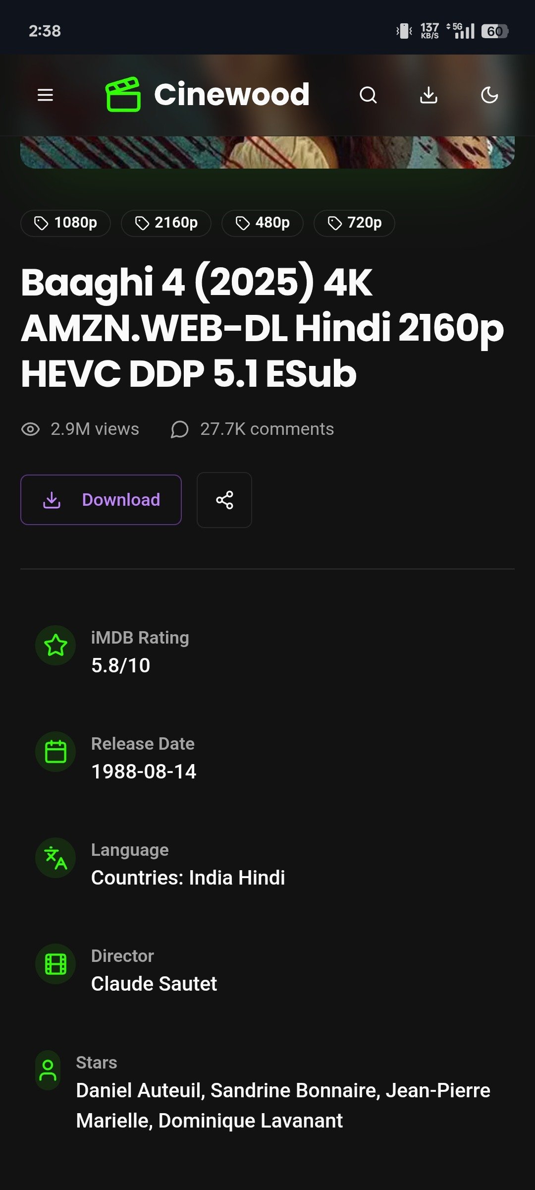 Cinewood Script: React & Node.js Movie Streaming web app
