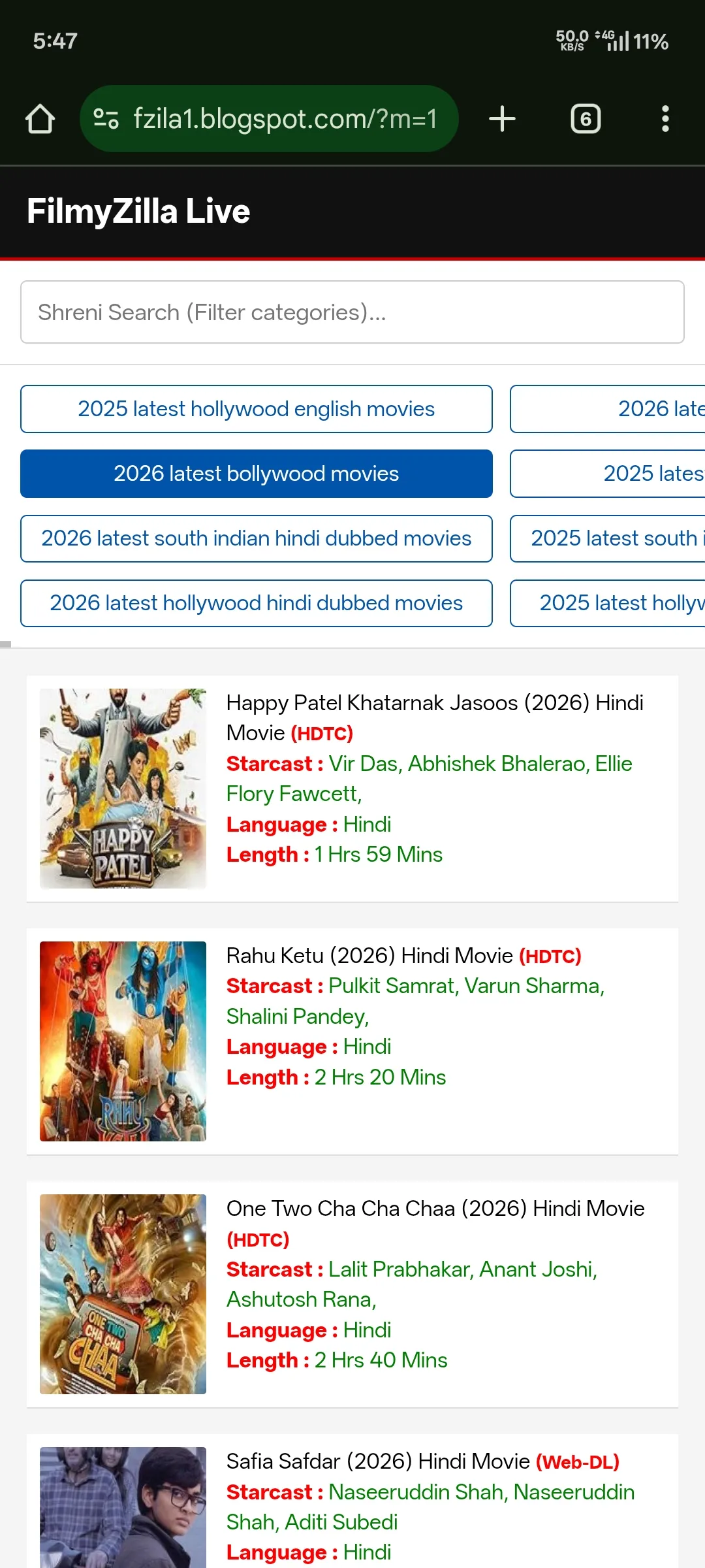 Live FilmyZilla Scraper Script (Fast & Automatic)