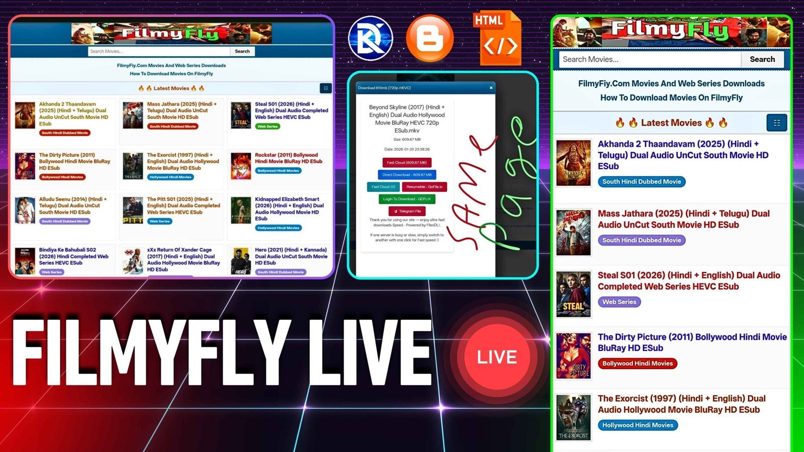 FilmyFly Live Original FilmyFly live Clonner website with direct download ⚡